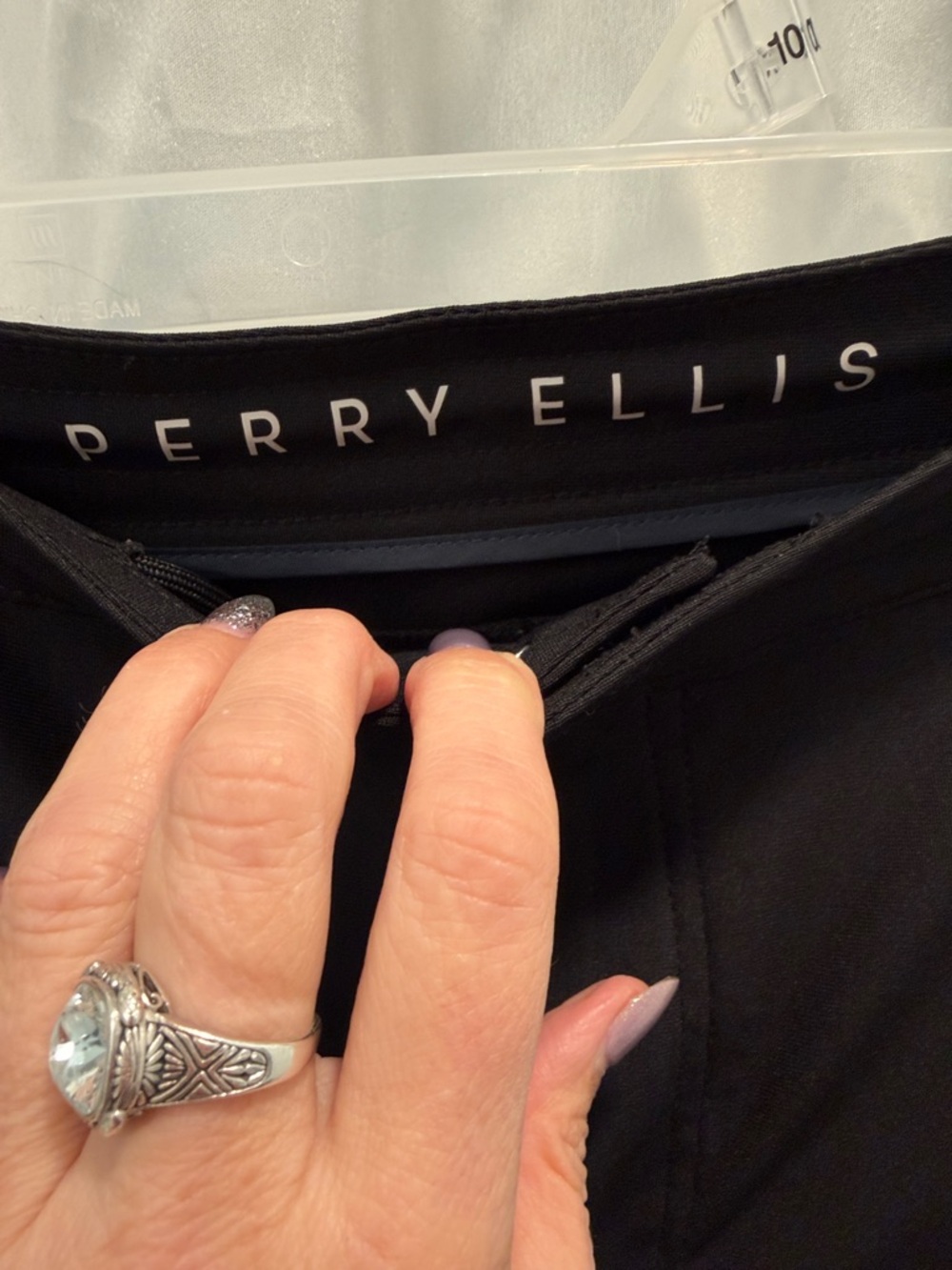 Perry Ellis Women's Black Dressy Joggers - Picture 3 of 12